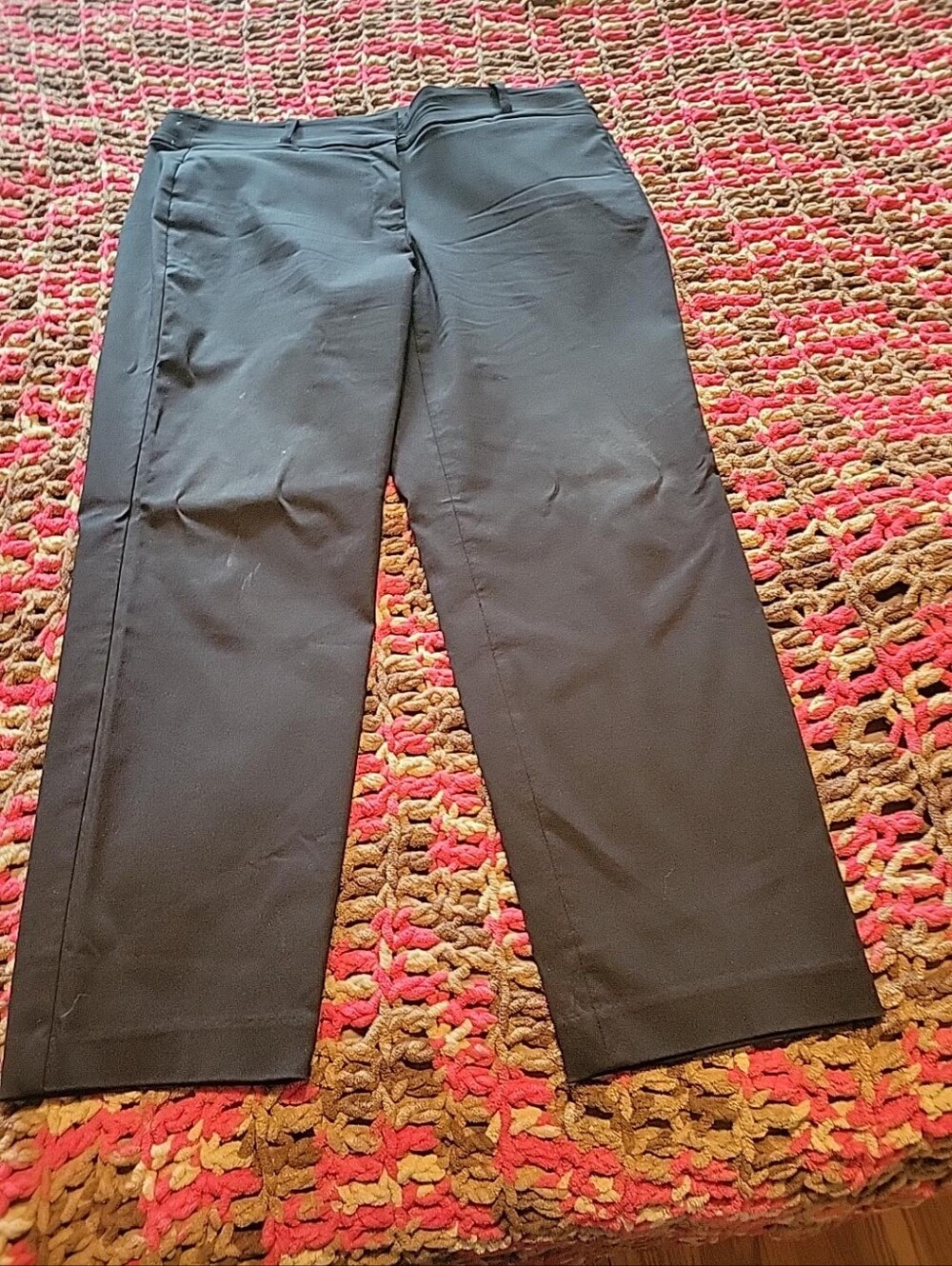 Lane Bryant Black Straight-Leg Dress Pants